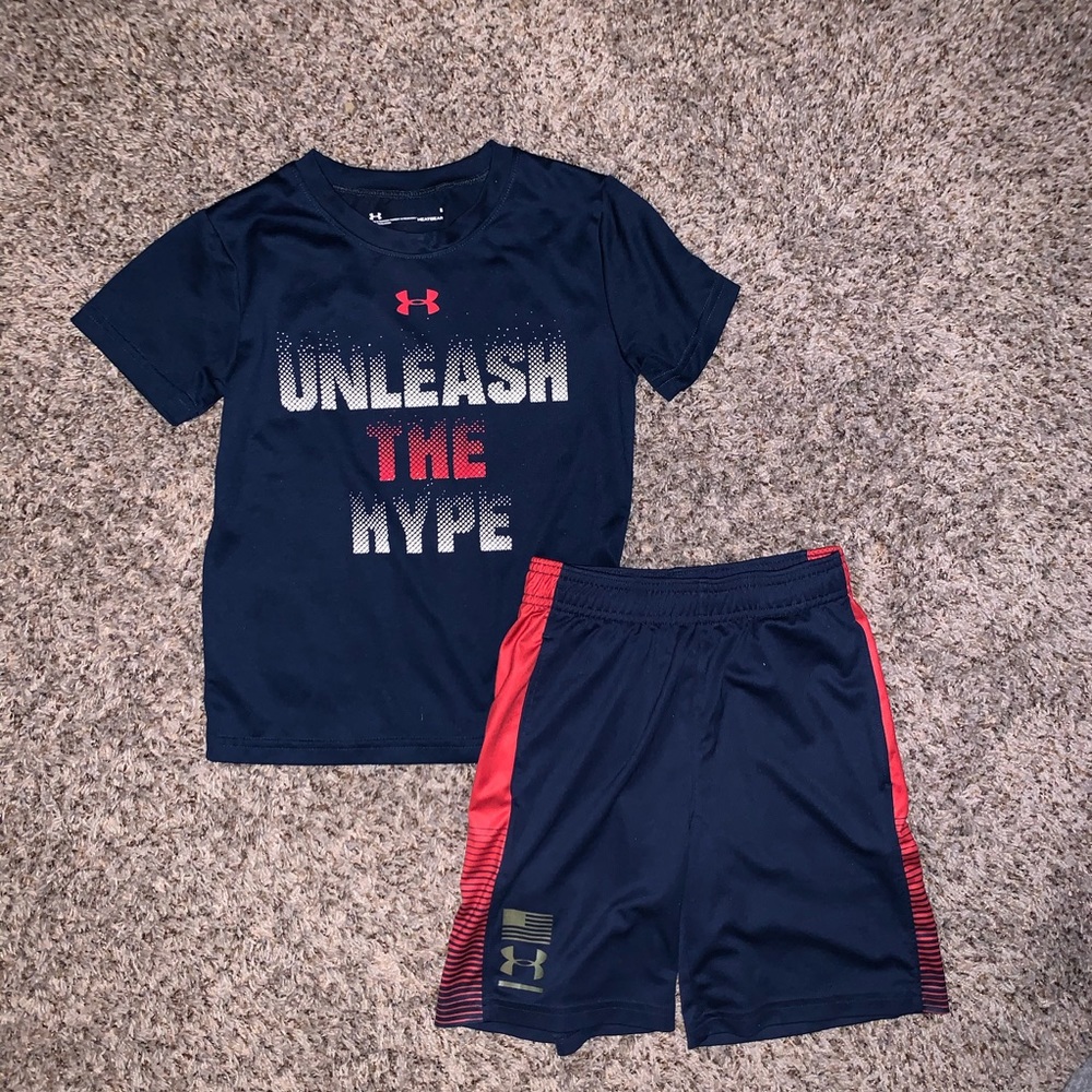 Under Armour Boys Navy Set